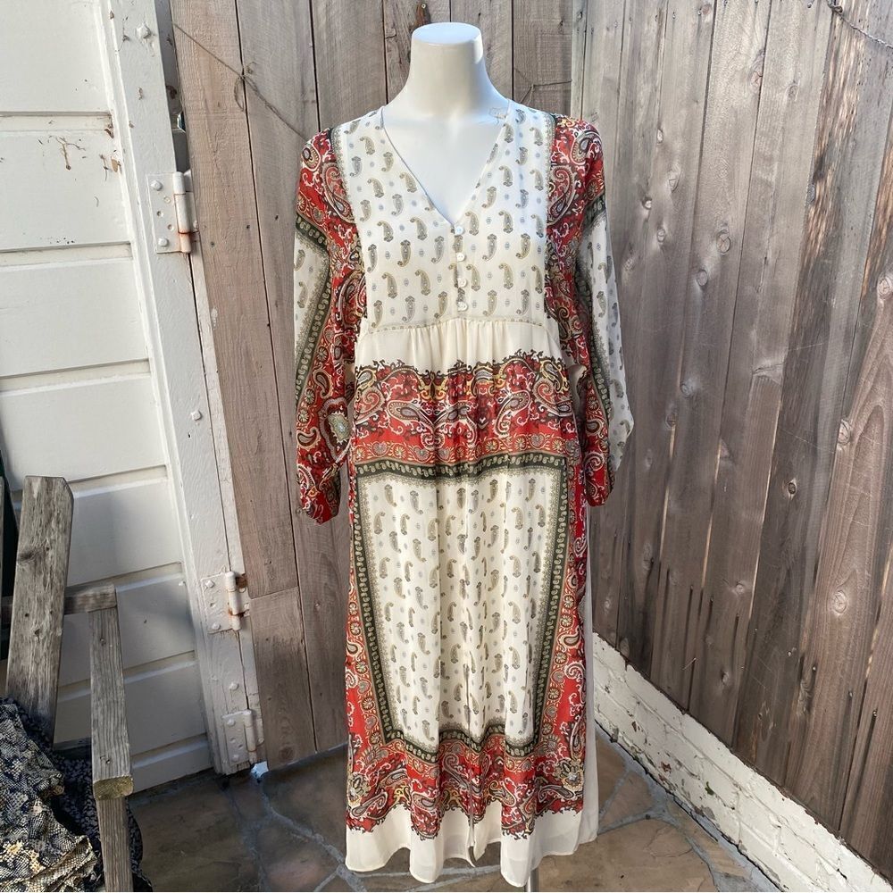 Mango paisley dress size small - Picture 7 of 15